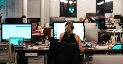 IT staff hard at work